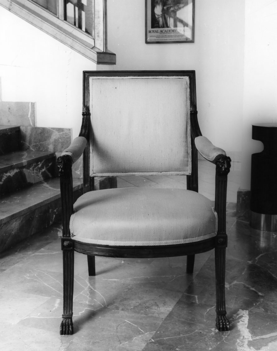 poltrona, serie - bottega napoletana (sec. XIX)