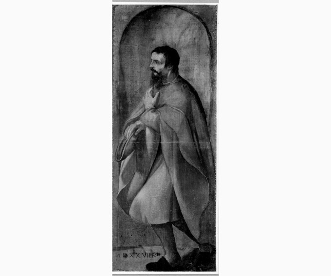 figura maschile (dipinto, elemento d'insieme) di Allegri Antonio detto Correggio (sec. XVI)