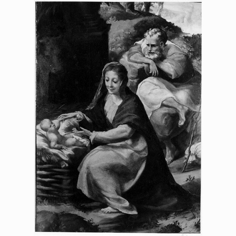natività di Gesù (dipinto) di Anselmi Michelangelo detto Michelangelo da Lucca (sec. XVI)