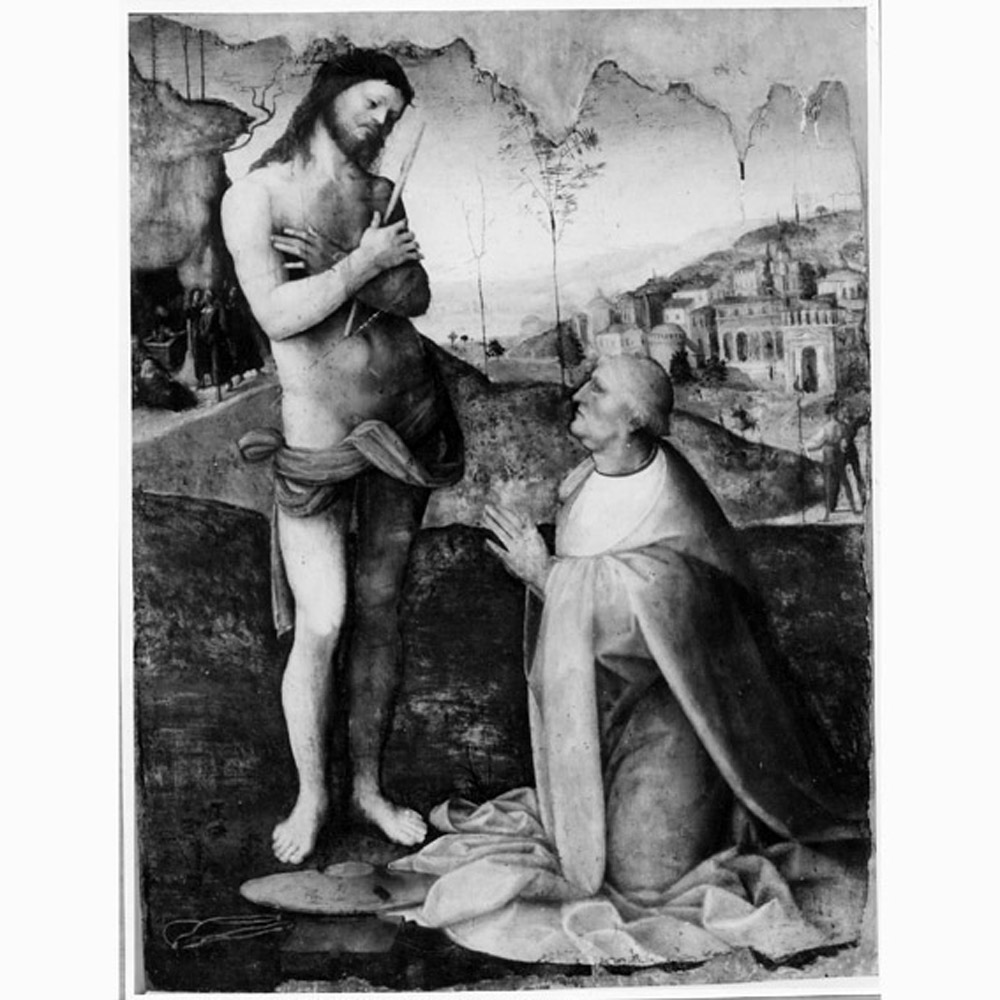 Cristo con strumenti della Passione (dipinto) di Cesare Da Sesto (sec. XVI)