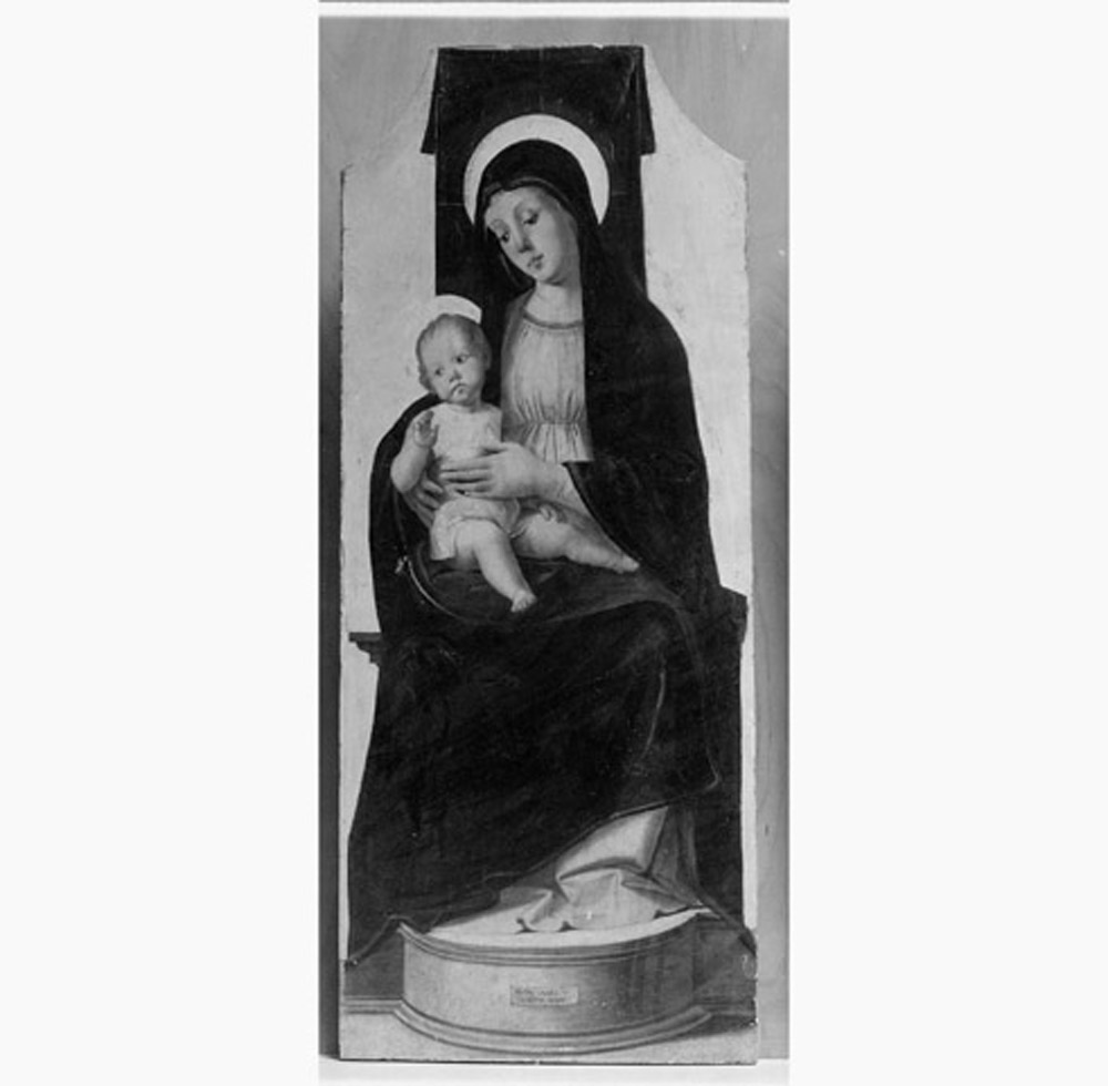Madonna con Bambino (dipinto, elemento d'insieme) di Vivarini Alvise (sec. XV)