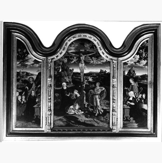crocifissione (dipinto, insieme) di Van Cleve Joos (sec. XVI)