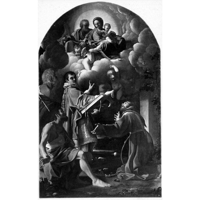 Sacra Famiglia (dipinto, opera isolata) di Schedoni Bartolomeo (inizio sec. XVII)