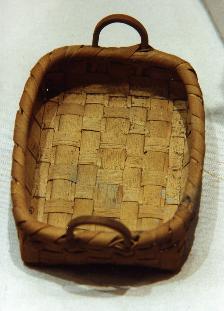 sporta (scultura miniaturistica) - manifattura napoletana (secc. XVIII/ XIX)