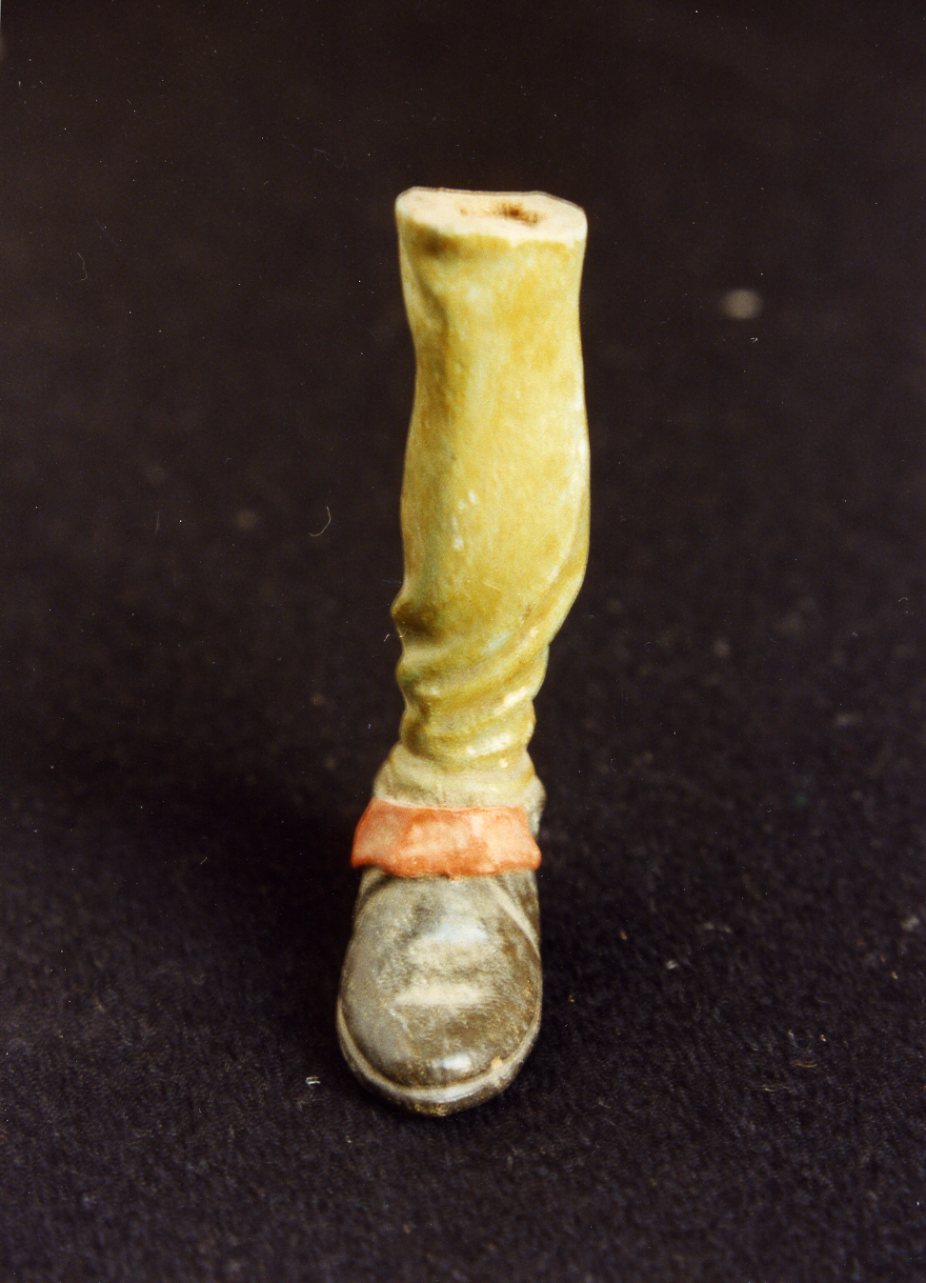 statuetta di presepio, frammento - manifattura napoletana (secc. XVIII/ XIX)