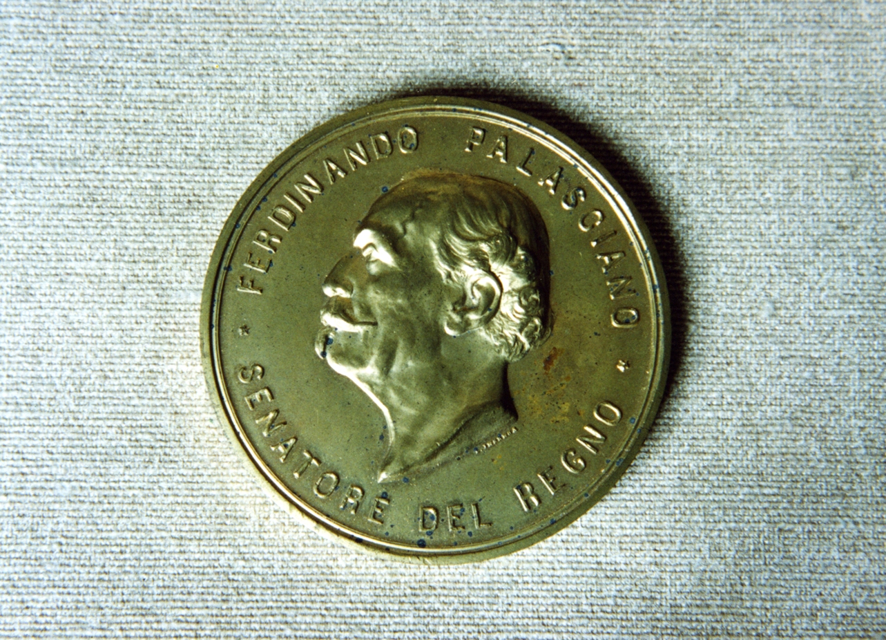 ritratto d'uomo (medaglia) - bottega italiana (sec. XIX)