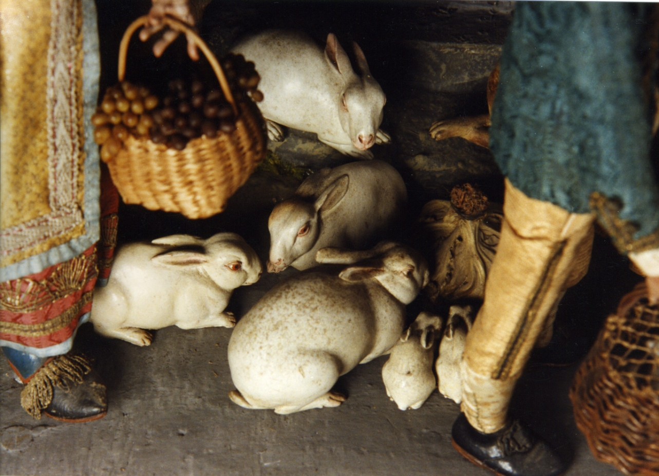 animali (scultura miniaturistica, serie) - bottega napoletana (secc. XVIII/ XIX)