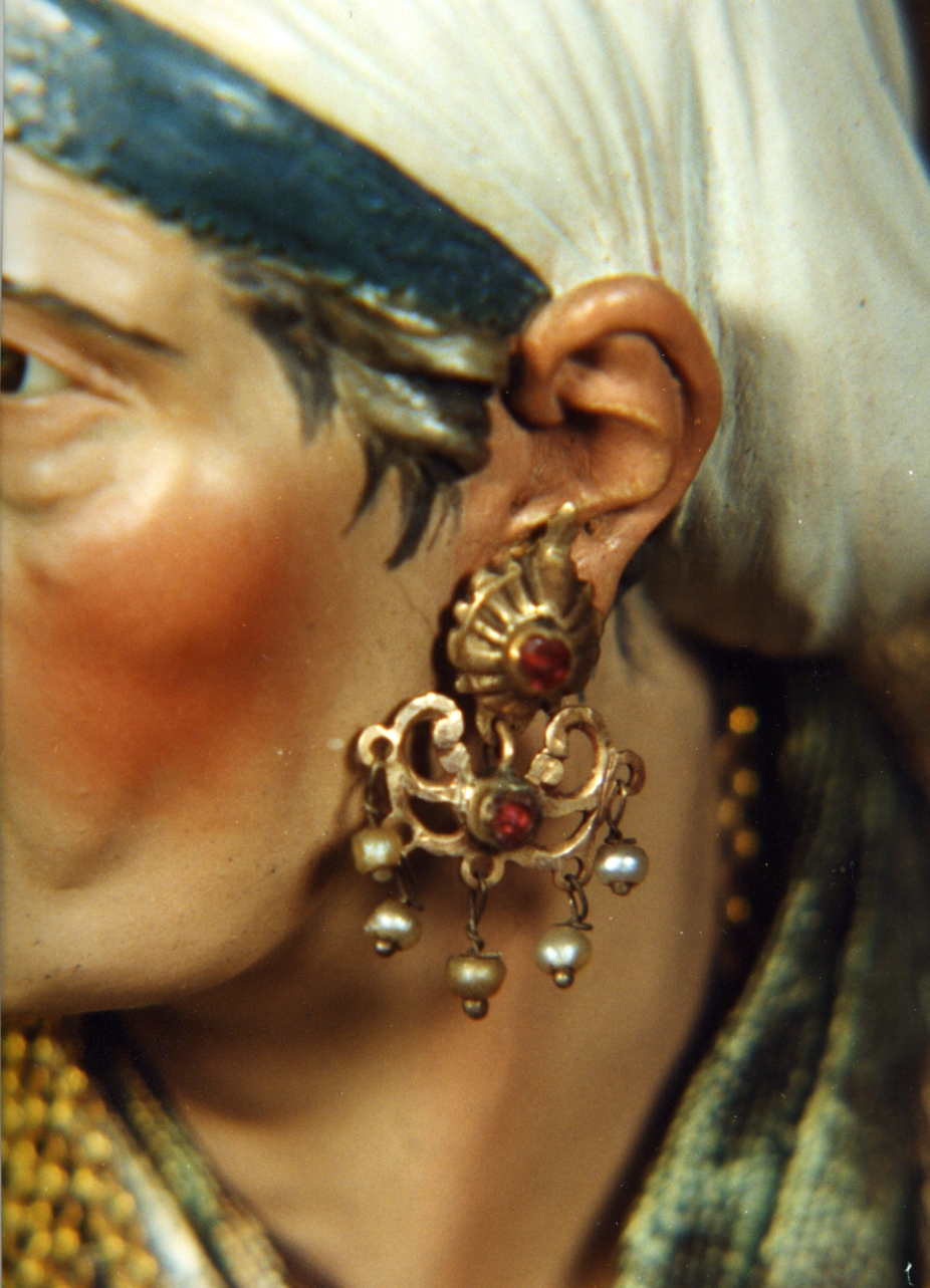 orecchino, serie - bottega napoletana (secc. XVIII/ XIX)