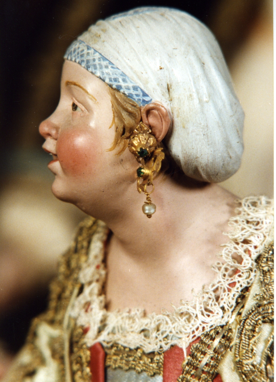 orecchino, serie - manifattura napoletana (secc. XVIII/ XIX)