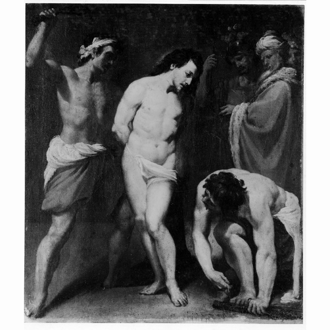 flagellazione di Cristo (dipinto, opera isolata) di Spada Lionello (fine/inizio secc. XVI/ XVII)