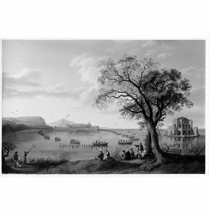 paesaggio (dipinto, opera isolata) di Hackert Philipp (sec. XVIII)