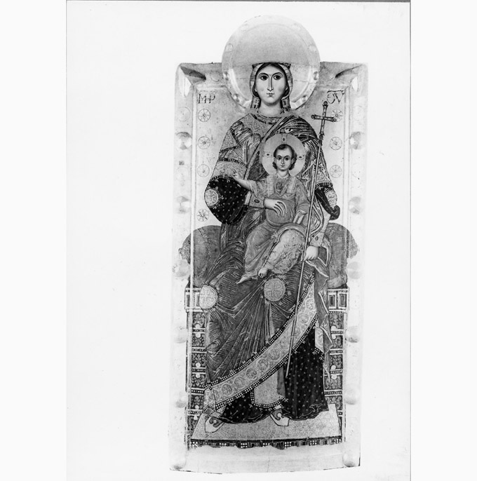 Santa Maria del Fulmine, Madonna con Bambino (dipinto, opera isolata) - ambito campano (ultimo quarto sec. XIII)