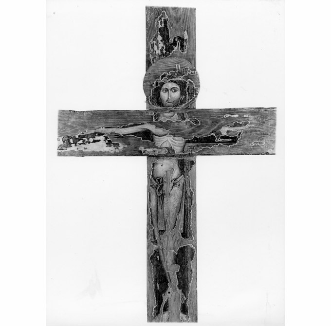 crocifissione (crocifisso, opera isolata) - ambito campano (sec. XIII)