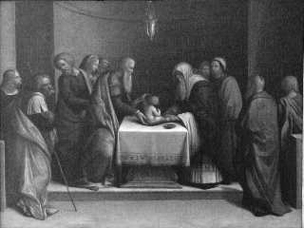 circoncisione di Gesù Bambino (dipinto) di Tisi Benvenuto detto Garofalo (sec. XVII)