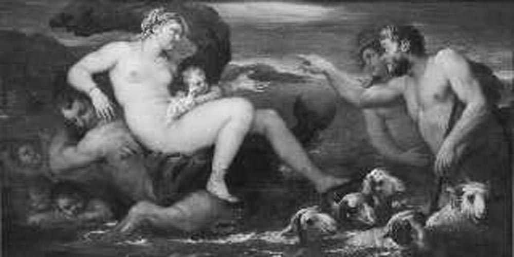 Poseidone e Anfitrite (dipinto) di Giordano Luca (sec. XVII)