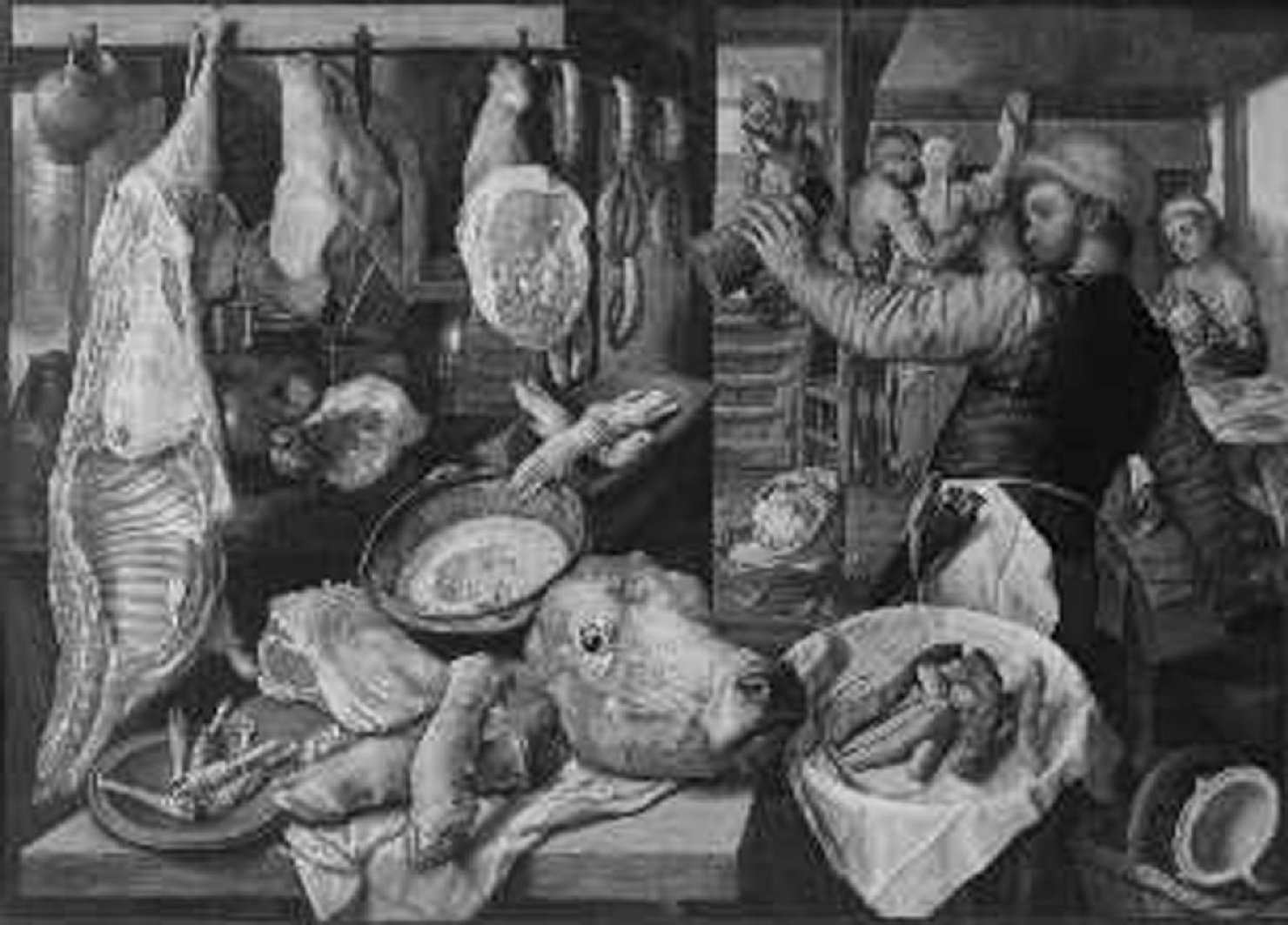 mercato delle carni (dipinto) di Beuckelaer Joachim (terzo quarto sec. XVI)