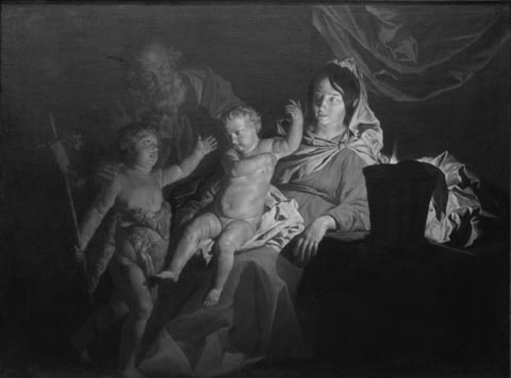 Sacra Famiglia (dipinto) di Stomer Matthias (secondo quarto sec. XVII)