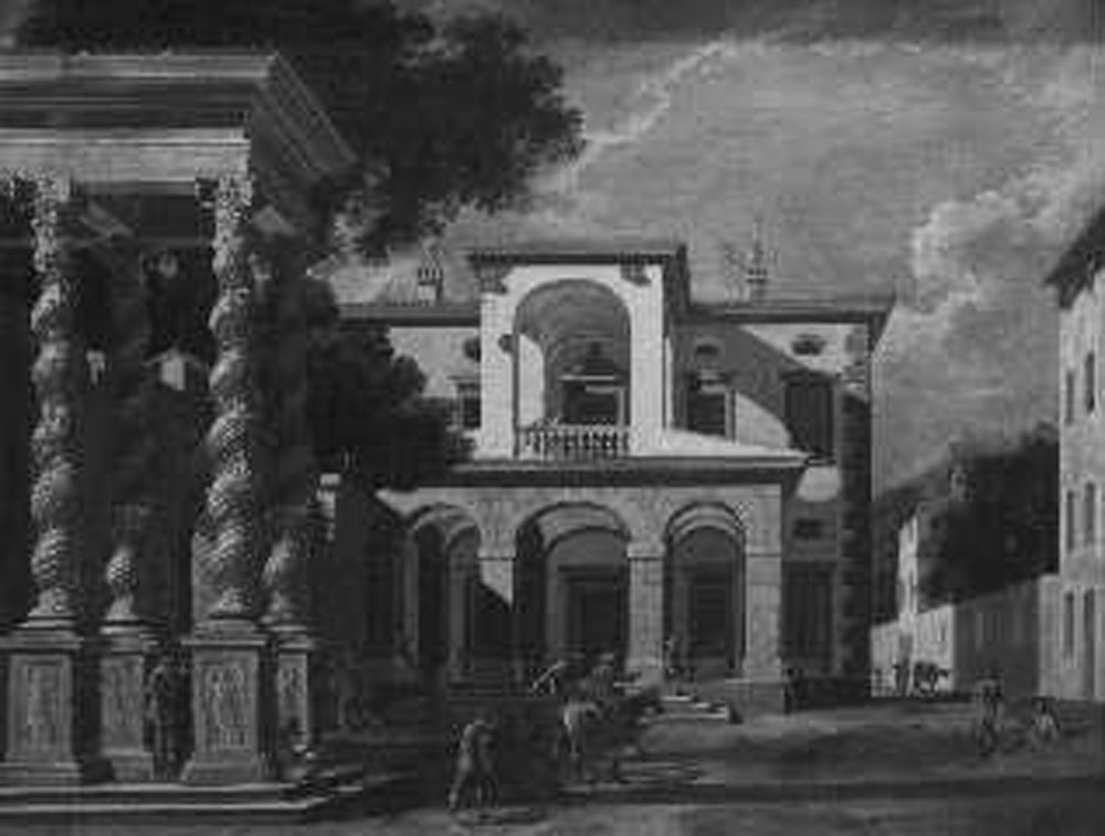 paesaggio con architetture (dipinto) di Codazzi Viviano (secondo quarto sec. XVII)