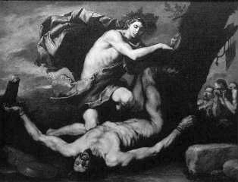 Apollo e Marsia (dipinto) di De Ribera Jusepe detto Spagnoletto (secondo quarto sec. XVII)