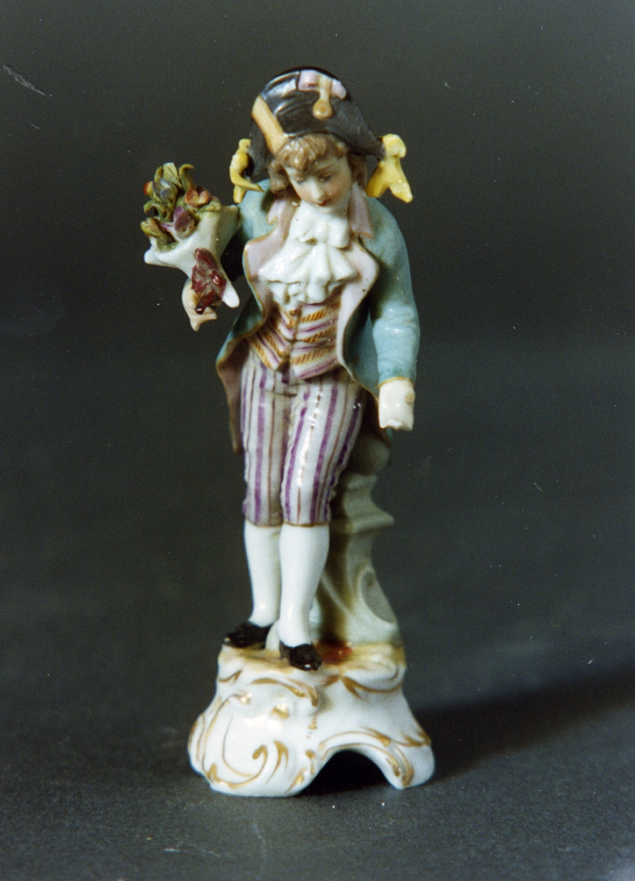 figura maschile (statuetta) - Real Fabbrica di Napoli (secc. XVIII/ XIX)