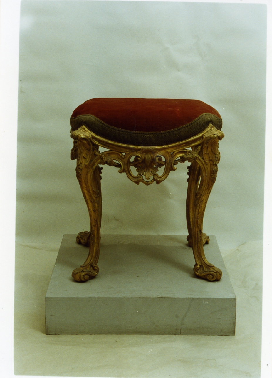 sgabello, serie - bottega napoletana (sec. XVIII)