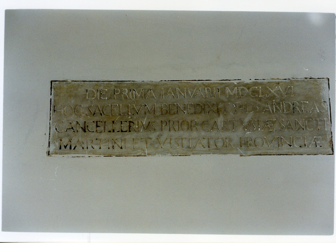 lapide - bottega napoletana (sec. XVII)