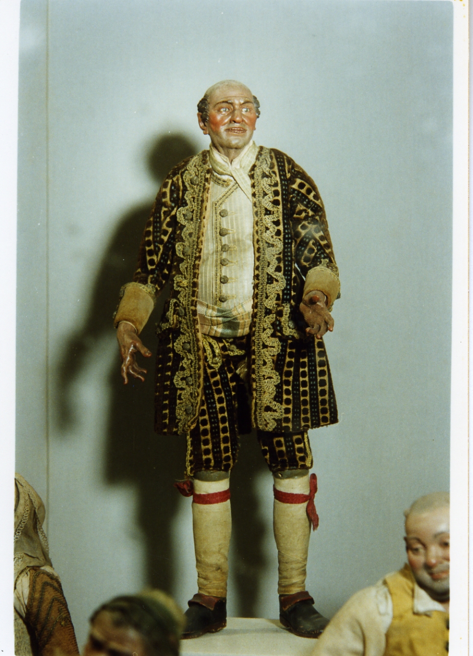 figura maschile (statuetta di presepio) di Gori Giuseppe (secc. XVIII/ XIX)