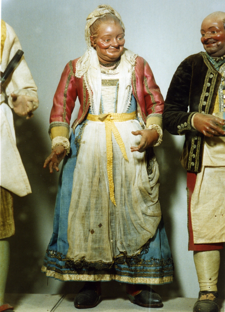 figura femminile (statuetta di presepio) - bottega napoletana (secc. XVIII/ XIX)