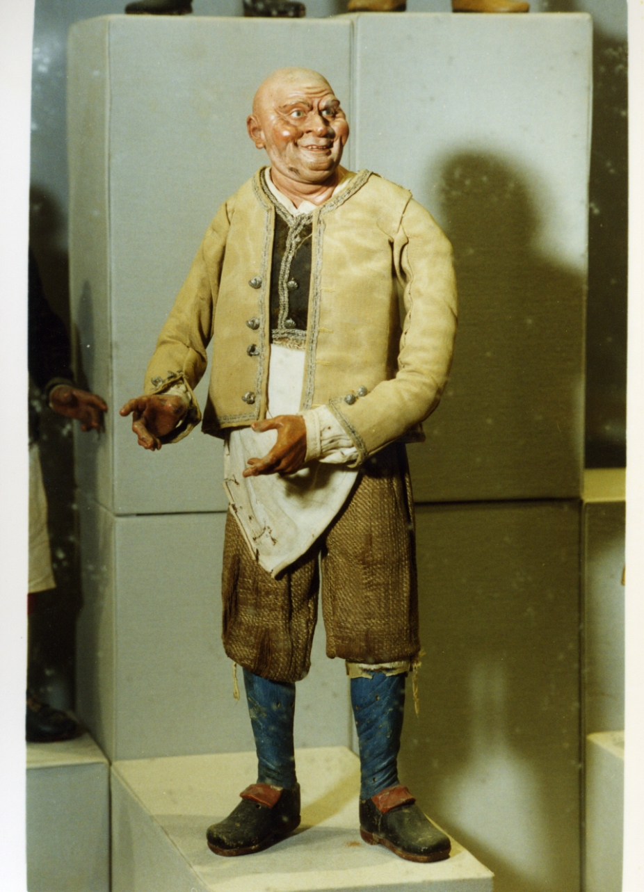 figura maschile (statuetta di presepio) - bottega napoletana (secc. XVIII/ XIX)