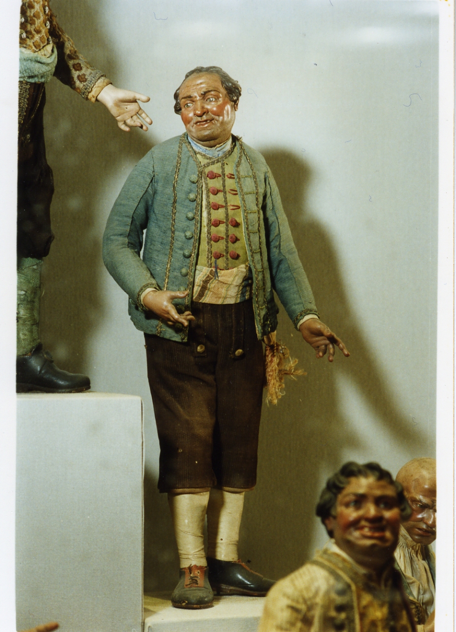 figura maschile (statuetta di presepio) - bottega napoletana (secc. XVIII/ XIX)