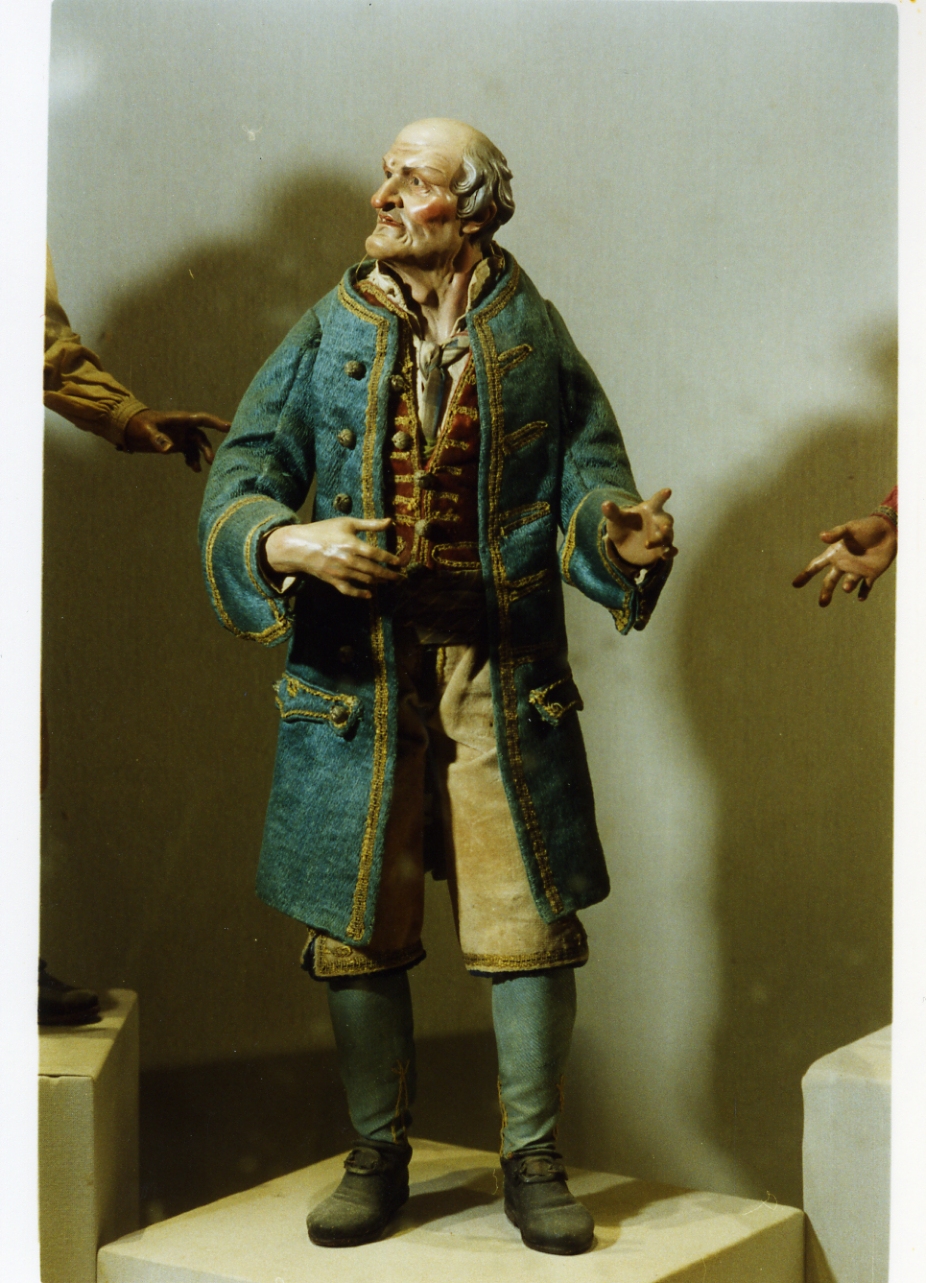 figura maschile (statuetta di presepio) - bottega napoletana (secc. XVIII/ XIX)