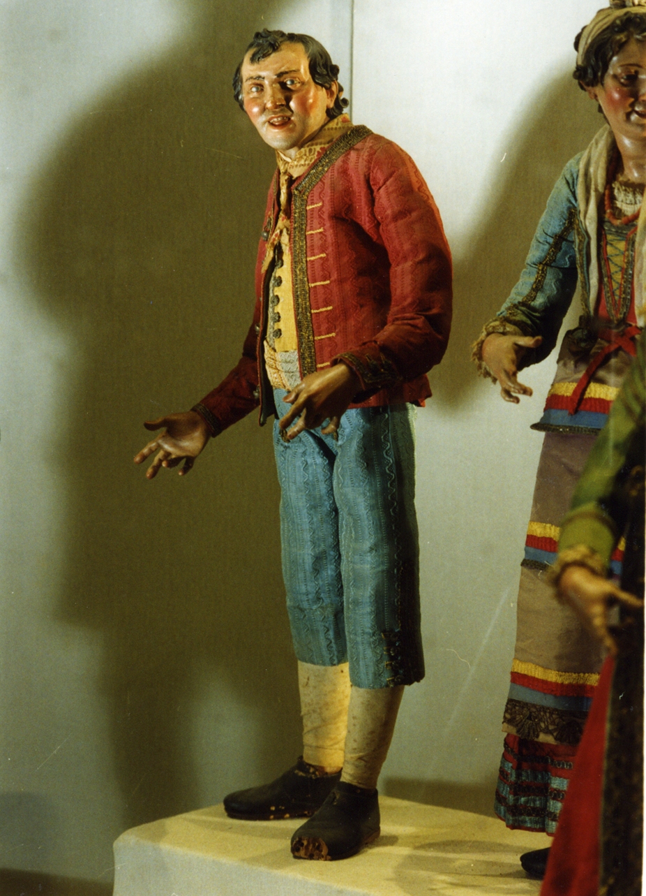 figura maschile (statuetta di presepio) - bottega napoletana (secc. XVIII/ XIX)