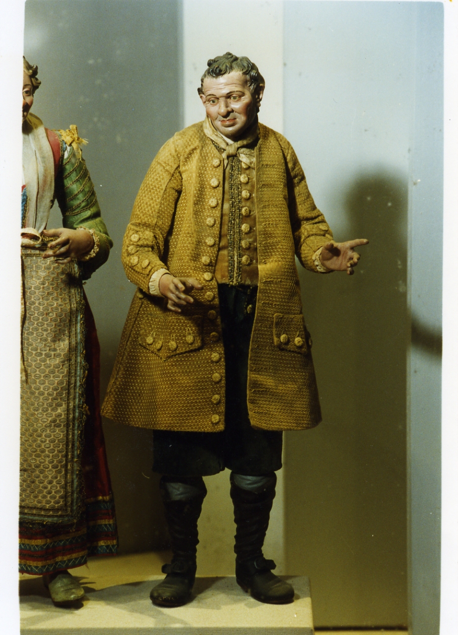 figura maschile (statuetta di presepio) - bottega napoletana (secc. XVIII/ XIX)