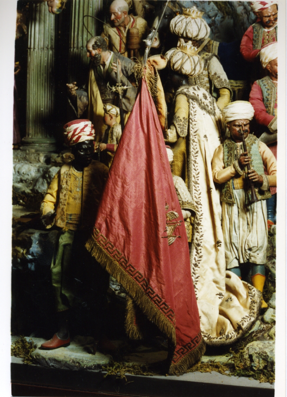 bandiera - manifattura napoletana (secc. XVIII/ XIX)