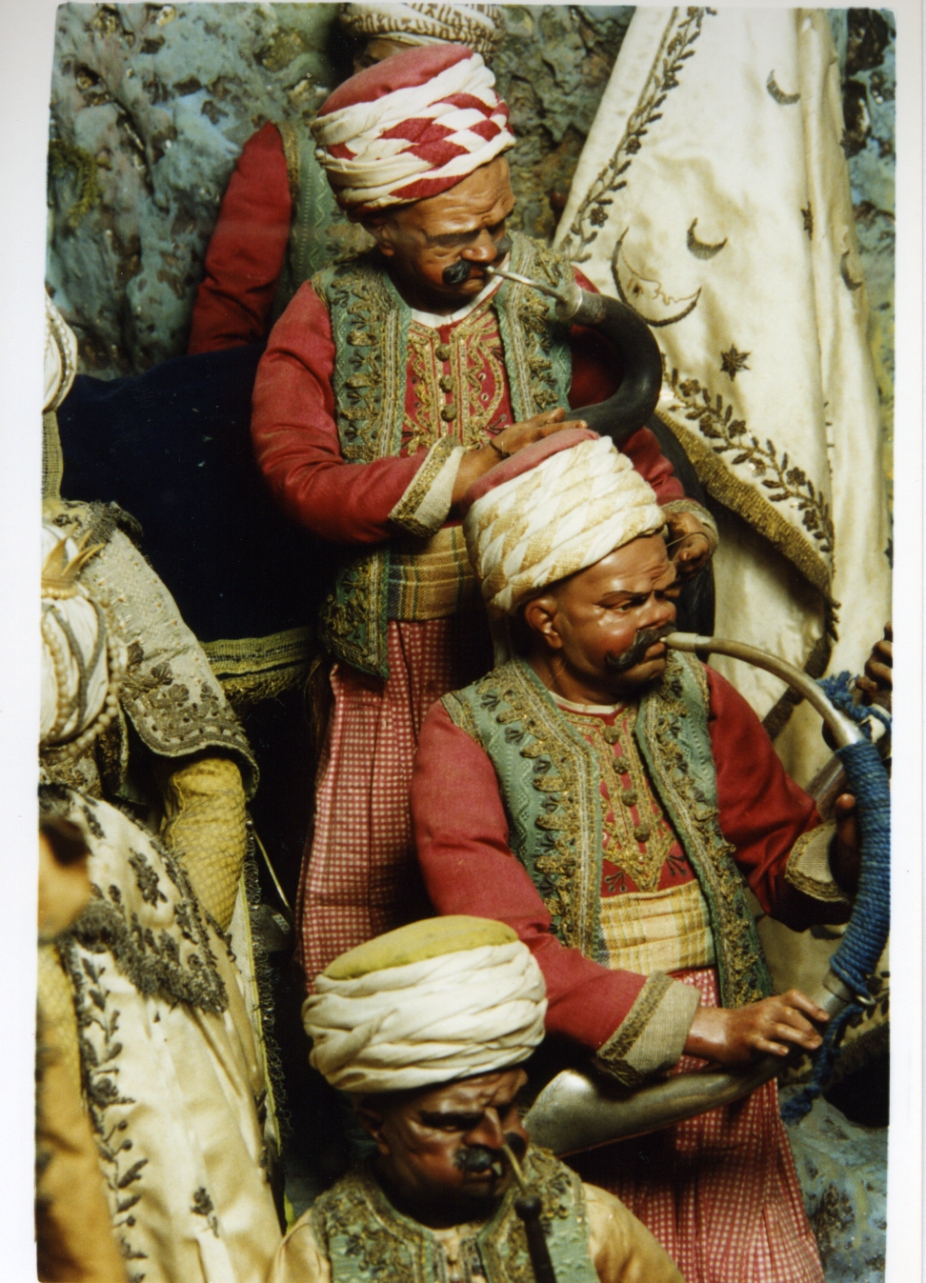 musico (statuetta di presepio) - bottega napoletana (secc. XVIII/ XIX)