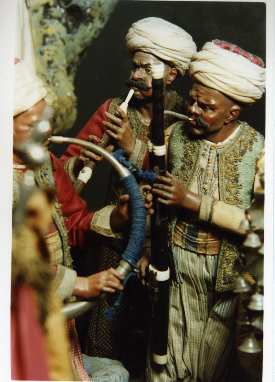 musico (statuetta di presepio) - bottega napoletana (secc. XVIII/ XIX)