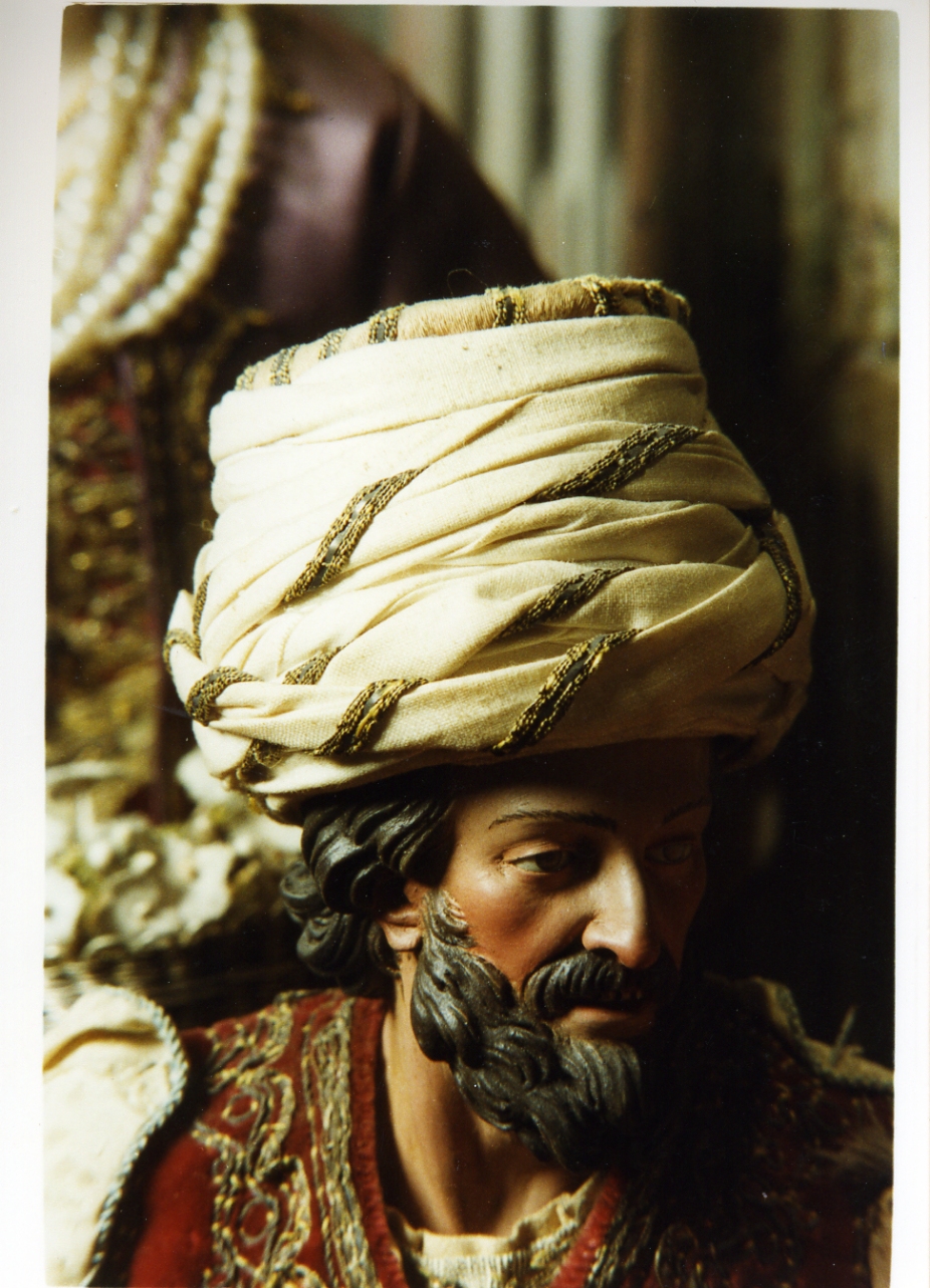 elemento di presepe, coppia - manifattura napoletana (secc. XVIII/ XIX)