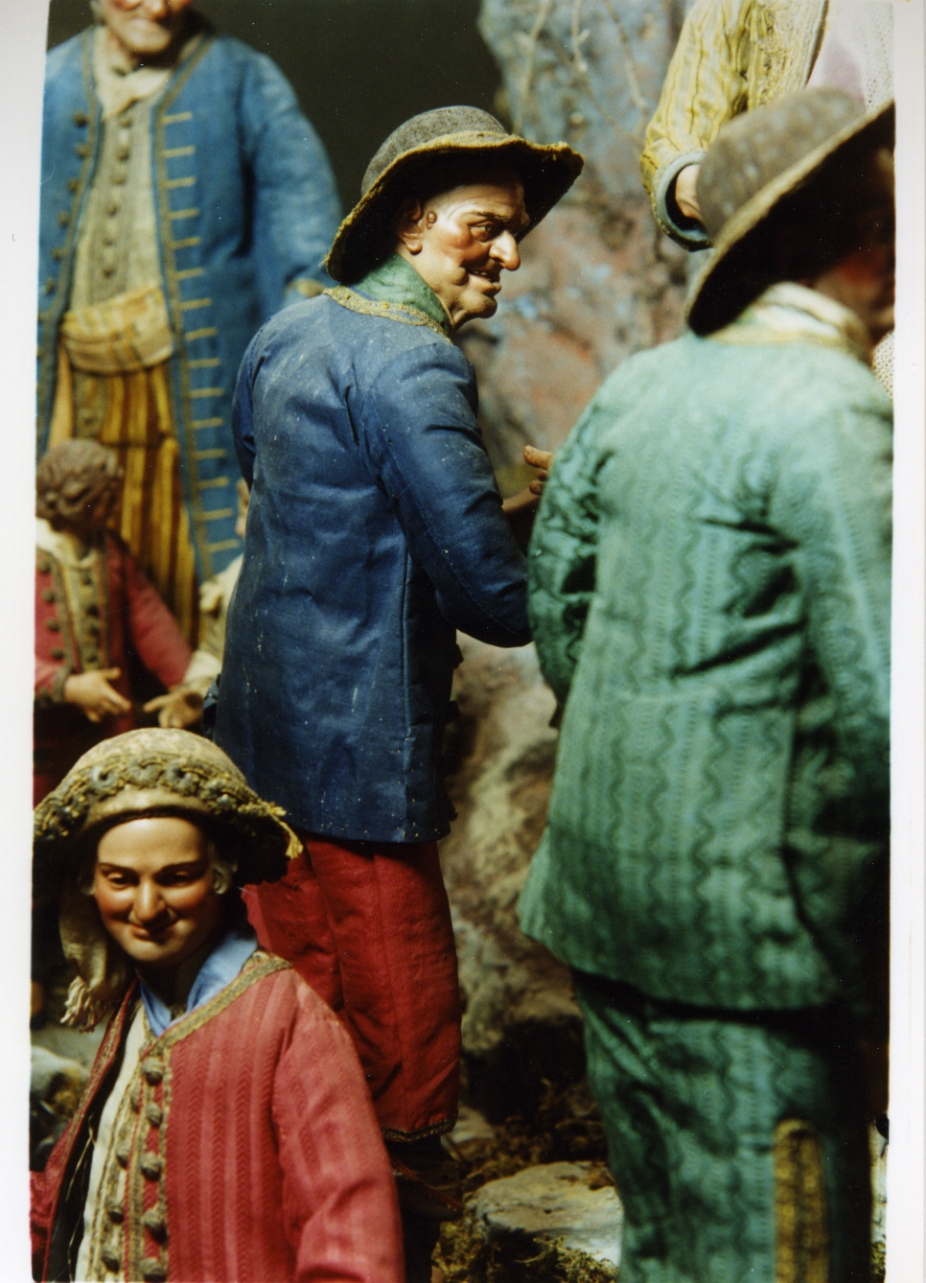 figura maschile (statuetta di presepio) - bottega napoletana (secc. XVIII/ XIX)