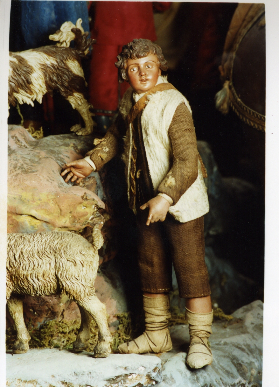 figura maschile (statuetta di presepio) - bottega napoletana (secc. XVIII/ XIX)