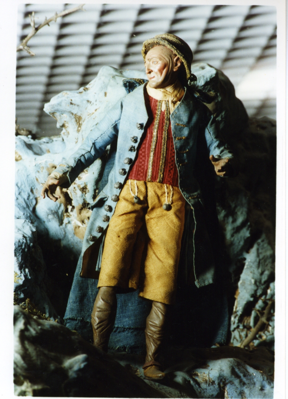 figura maschile (statuetta di presepio) - bottega napoletana (secc. XVIII/ XIX)