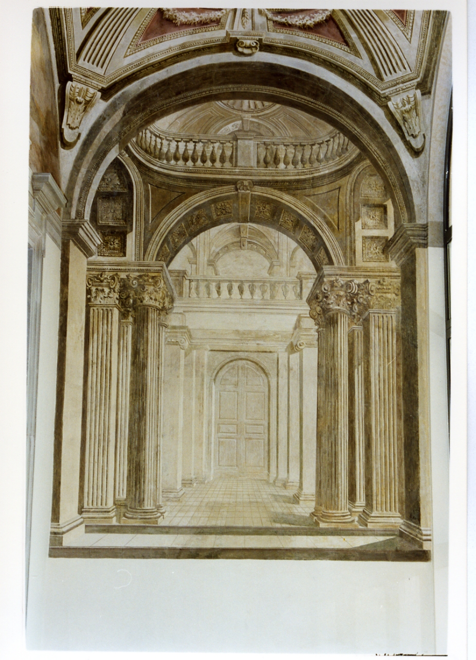architettura (dipinto) di Codazzi Viviano (cerchia) (sec. XVII)