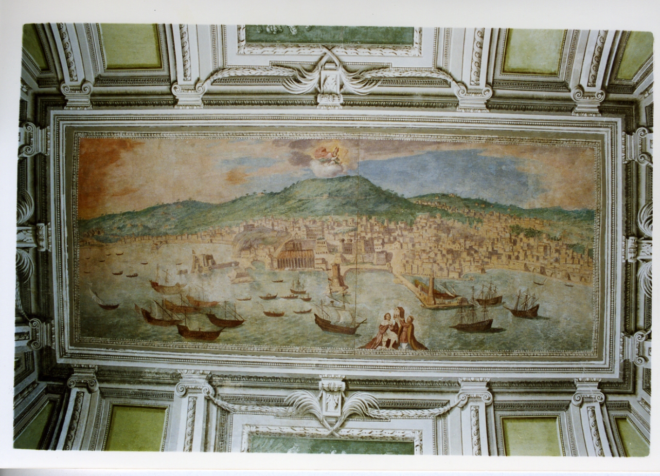 veduta di città (dipinto) di Gargiulo Domenico detto Micco Spadaro (sec. XVII)