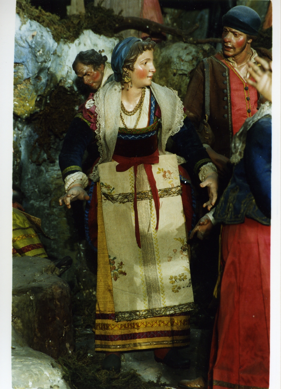 figura femminile (statuetta di presepio) - bottega napoletana (sec. XIX)