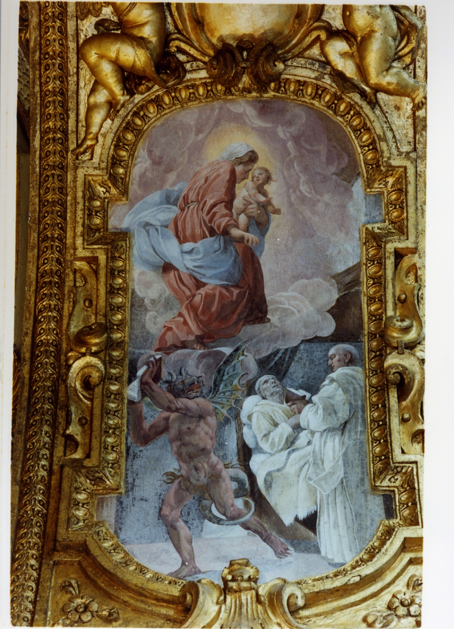 Maria Vergine scaccia il diavolo da un certosino morente (dipinto) di Caracciolo Giovan Battista detto Battistello (sec. XVII)