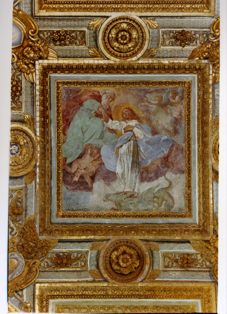 Immacolata Concezione e Dio Padre (dipinto) - ambito napoletano (sec. XVII)