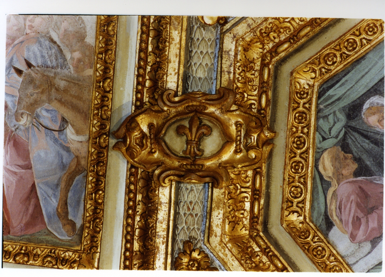 giglio (decorazione plastica, serie) - bottega napoletana (sec. XVII)