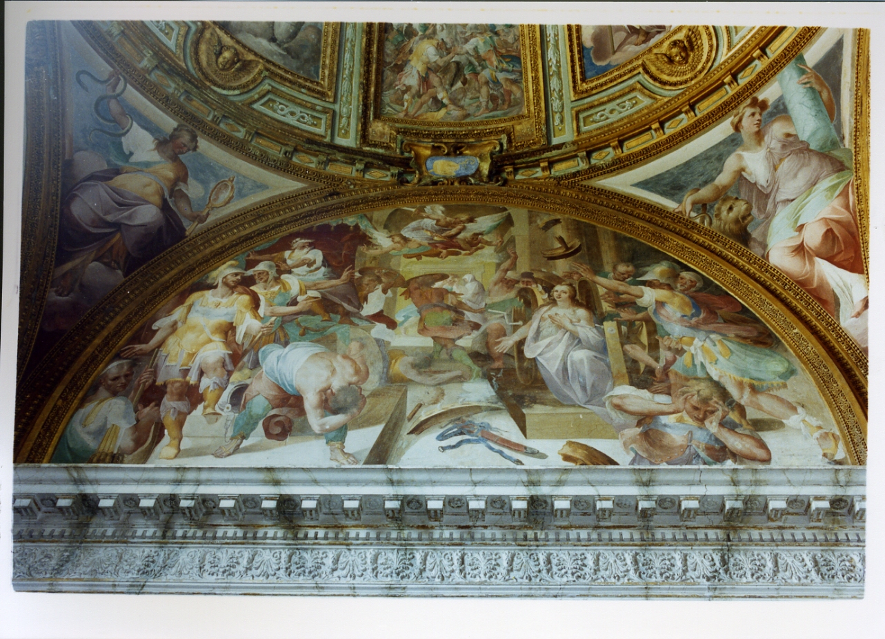 martirio di Santa Caterina da Siena (dipinto) di Corenzio Belisario (sec. XVI)