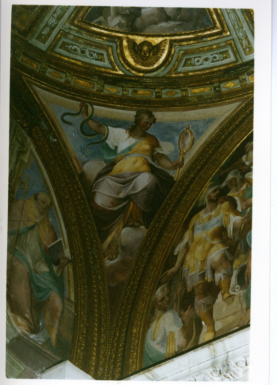allegoria della Prudenza (dipinto) di Corenzio Belisario (sec. XVI)
