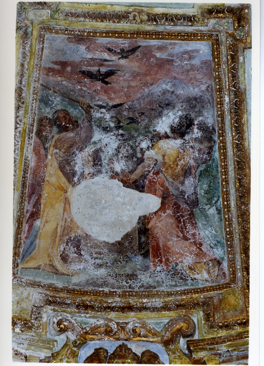 Mosè e il miracolo delle quaglie (dipinto) di Corenzio Belisario (sec. XVI)