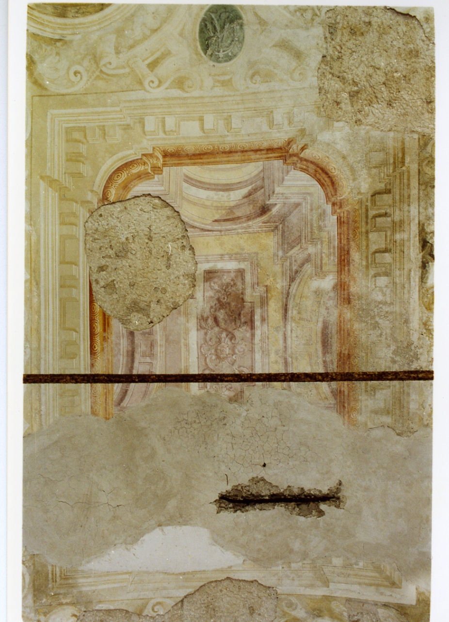 prospettiva architettonica (dipinto) - ambito napoletano (sec. XVII)
